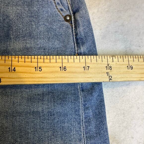 Pilcro Letterpress ANTHRO size 4 denim jean button Women pencil skirt y2k wester - Picture 5 of 10